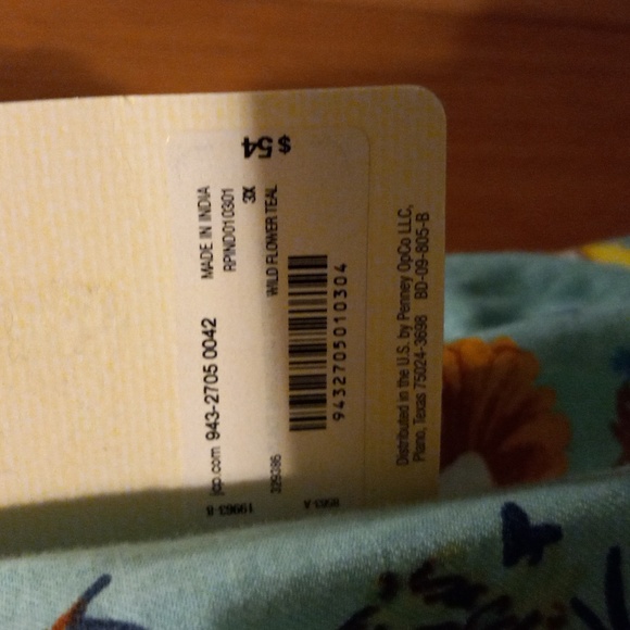 A.N.A teal blue floral short sleeve short dress - Picture 3 of 6